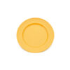 Plate Broad Rim Yellow 21.5cm Polycarbonate