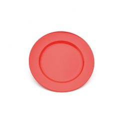 Plate Broad Rim Red 24cm Polycarbonate
