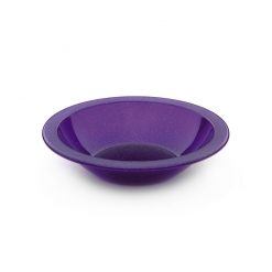 Bowl Stone Rim Purple Sparkle 17cm Polycarb