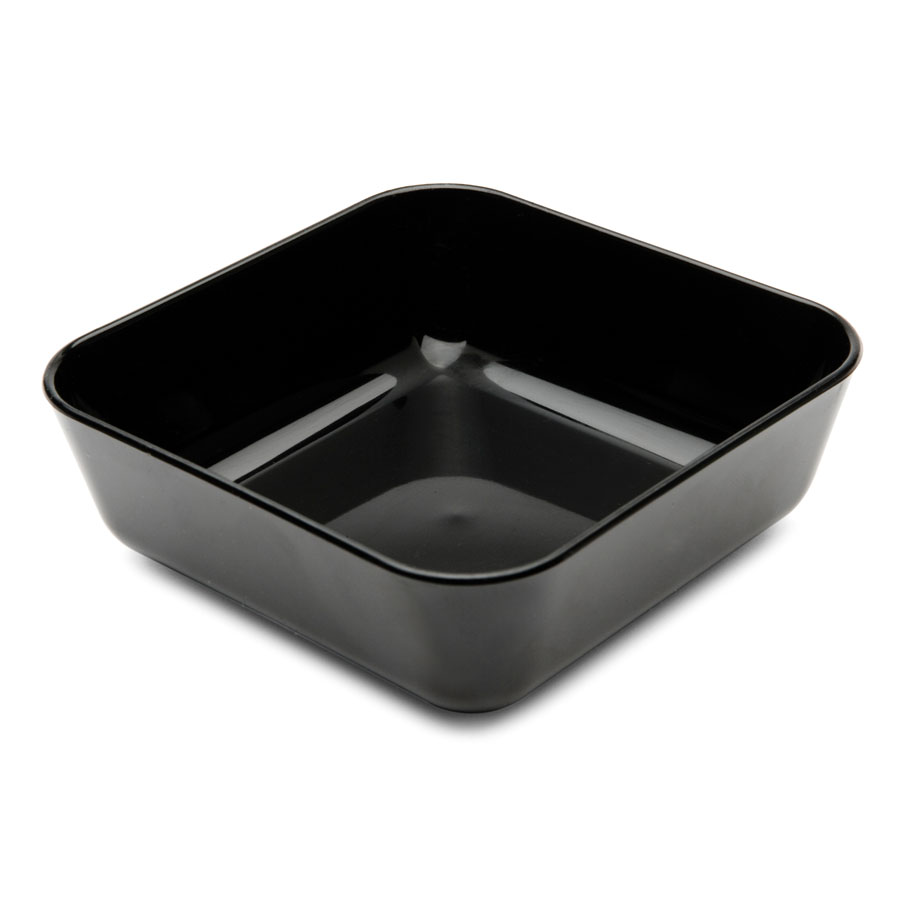 Dish Square Black 10cm Polycarbonate 1 Dish Square Black 10cm Polycarbonate