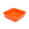 Dish Square Orange 10cm Polycarbonate