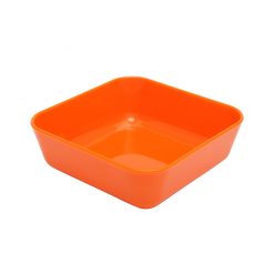 Dish Square Orange 10cm Polycarbonate