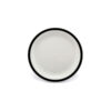 Duo Plate Narrow Rim Black 17cm Polycarbonate