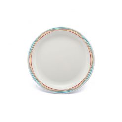 Duo Plate Narrow Rim Multi Swirls 17cm Polycarb