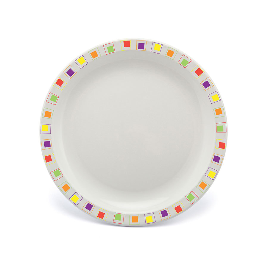 Duo Plate Narrow Rim Abstract Multi 23cm Poly 1 Duo Plate Narrow Rim Abstract Multi 23cm Poly