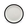 Duo Plate Narrow Rim Black 23cm Polycarbonate