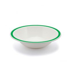 Duo Bowl Stone Rim Emerald Green 17cm Polycarb