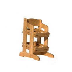 2 Tier Point Of Sale Stand Slatted