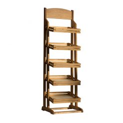 5 Tier Point Of Sale Stand Slatted