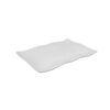 Wavy Platter White Melamine Oblong 30x21x4cm