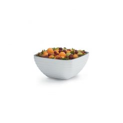White Square Insulated Serving Bowl 1.7L Litre