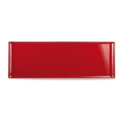 Buffet Tray Rectangular Melamine Red 58x20cm