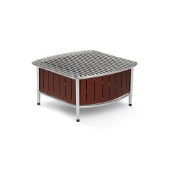 Small buffet station with wire grill - Brown