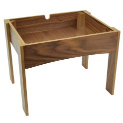 Walnut Veneer MDF Stand 27.9cm High