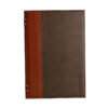 2 material A5 menu 4 card Brown 27 x 17cm
