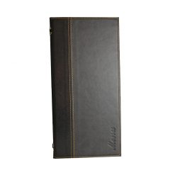 2 material 2/3rd A4 menu 4 card Black 32x16.5cm