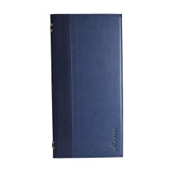 2 material 2/3rd A4 menu 4 card Blue 32x16.5cm