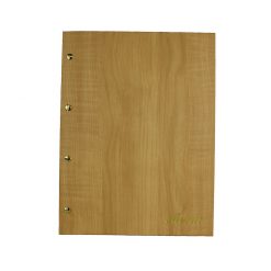 A4 wood effect 4 card menu pine 32 x 24cm