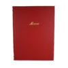 A4 Buckram menu 4 card Red 32 x 24cm