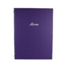 A4 Buckram menu 4 card Purple 32 x 24cm