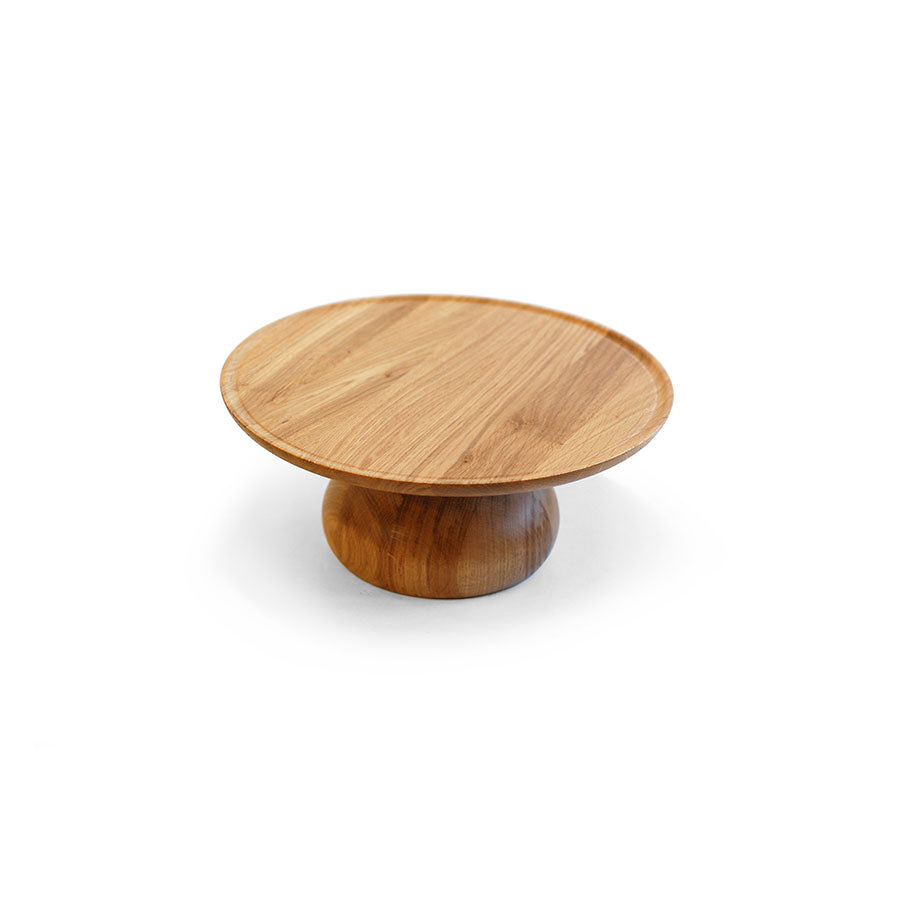 Cake Stand Medium Oak 32 x 16 Cake Stand Medium Oak 32 x 16.6cm