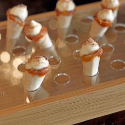 Canape Tray and Insert - Oak-Matt Lacquer