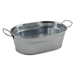 Galvanised Steel Serving Bucket 23 x 15 x 7cm