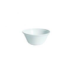 Rustic White Melamine Olaria Bowl with a matt finish