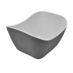 Verdura Grey/White Matt Melamine 1/6 Crock