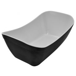 Verdura Black/White Matt Melamine 1/4 Crock