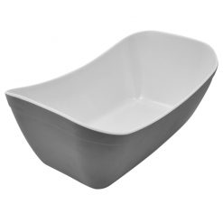 Verdura Grey/White Matt Melamine 1/4 Crock