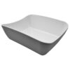 Verdura Grey/White Matt Melamine 1/2 Crock