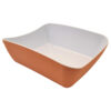 Verdura Terracotta/Wht Matt Melamine 1/2 Crock