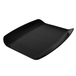 Black Melamine Curved 1/2 Gastro Tray