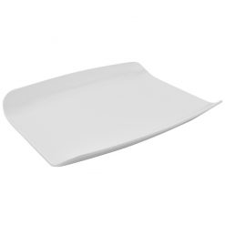 White Melamine Curved 1/2 Gastro Tray