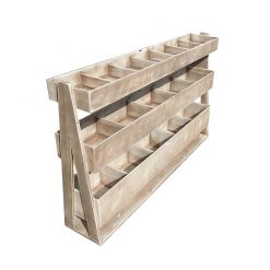 Queue Divider + Lid 150 x 26cm White Distressed