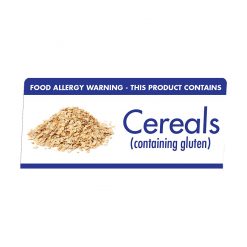 Allergen Buffet Notice Cereals Contain Gluton