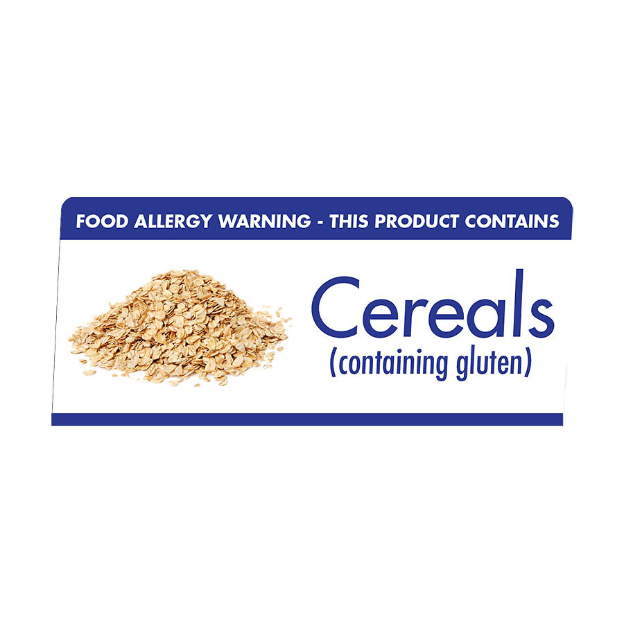 Allergen Buffet Notice Cereals Contain Gluton 1 Allergen Buffet Notice Cereals Contain Gluton
