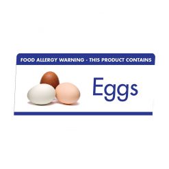 Allergen Buffet Notice Eggs