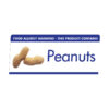 Allergen Buffet Notice Peanuts