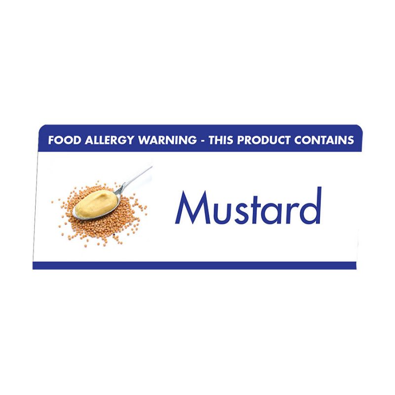 Allergen Buffet Notice Mustard Pro Catering Equipment