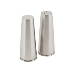Salt & Pepper Pots Pyramid 12cm Stainless Steel