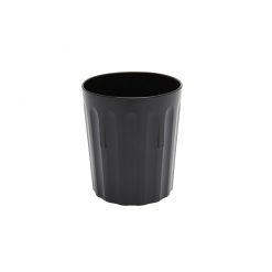 Polycarbonate Tumbler Fluted 8oz Black
