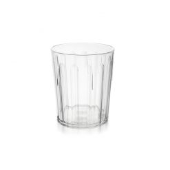 Polycarbonate Tumbler Fluted 8oz Clear