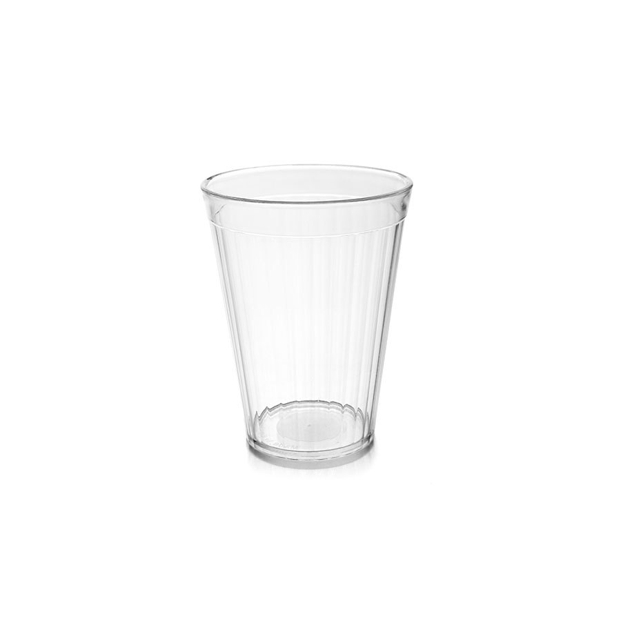 Polycarbonate Tumbler Fluted 7oz Clear 1 Polycarbonate Tumbler Fluted 7oz Clear