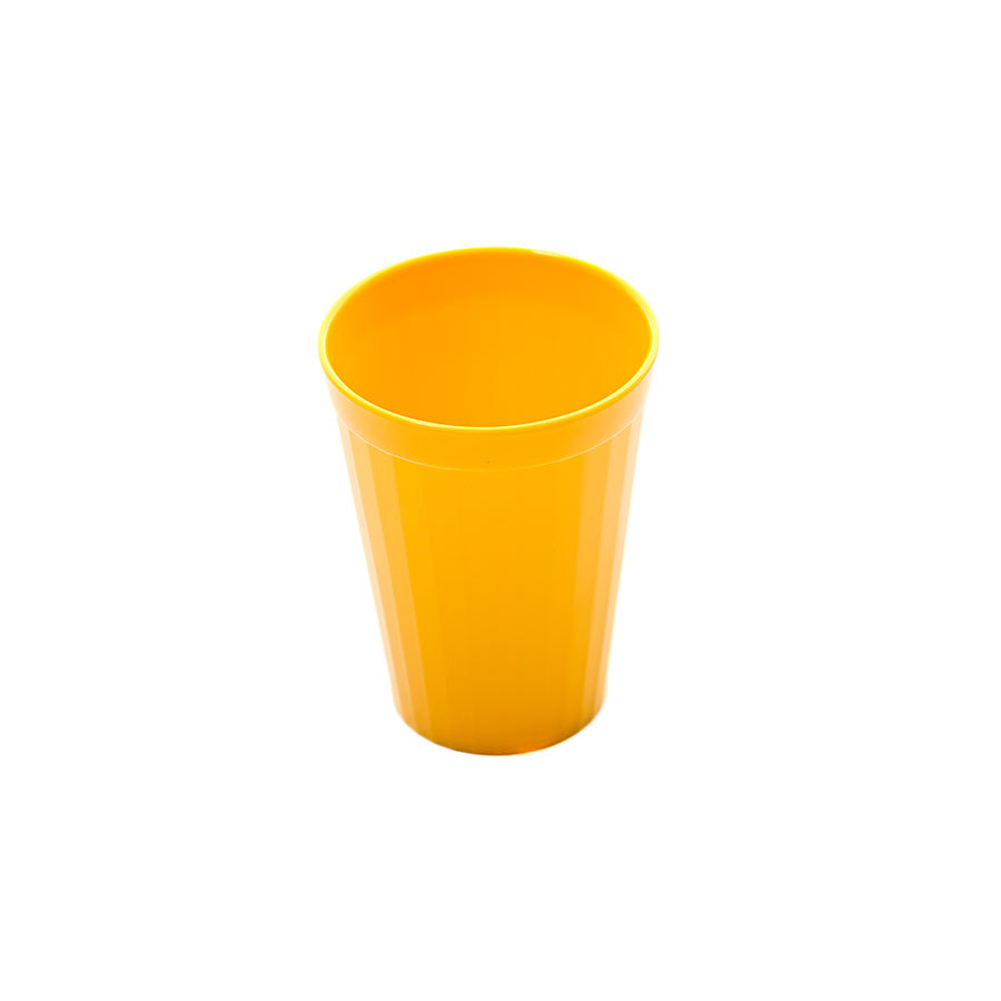 Polycarbonate Tumbler Fluted 7oz Yellow 1 Polycarbonate Tumbler Fluted 7oz Yellow