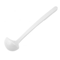 White Melamine Solid Ladle 21.7cm 0.6oz