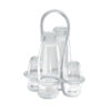 Gocce Menage Cruet Set 22.5cm H Clear
