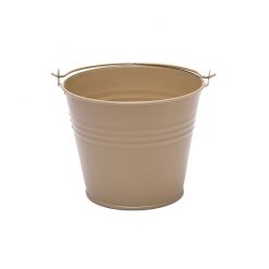 Metal Bucket 5.4cm High Cream