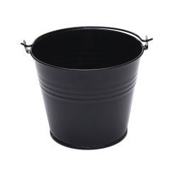 Metal Bucket 7cm High Black